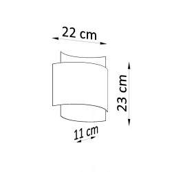 Kinkiety - czarny kinkiet impact sl.0858 sollux lighting 