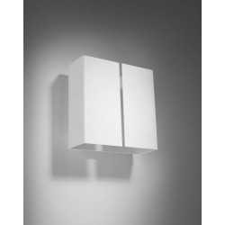 Kinkiety - biały kinkiet 2xg9 linea sl.0375 sollux lighting 