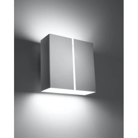 Kinkiety - biały kinkiet 2xg9 linea sl.0375 sollux lighting 