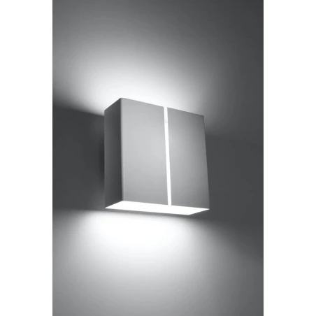 Kinkiety - biały kinkiet 2xg9 linea sl.0375 sollux lighting 