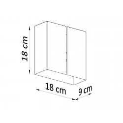 Kinkiety - biały kinkiet 2xg9 linea sl.0375 sollux lighting 