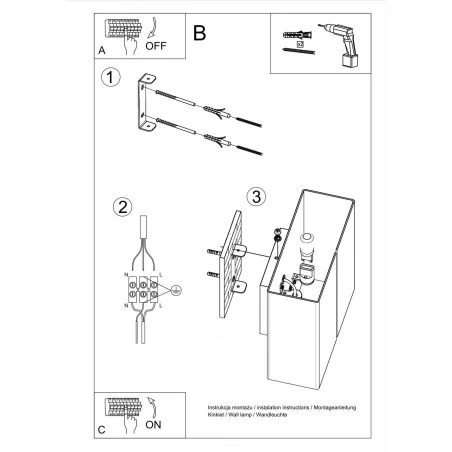 Kinkiety - biały kinkiet 2xg9 linea sl.0375 sollux lighting 