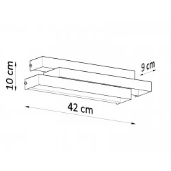 Kinkiety - biały kinkiet frost sl.0379 sollux lighting 