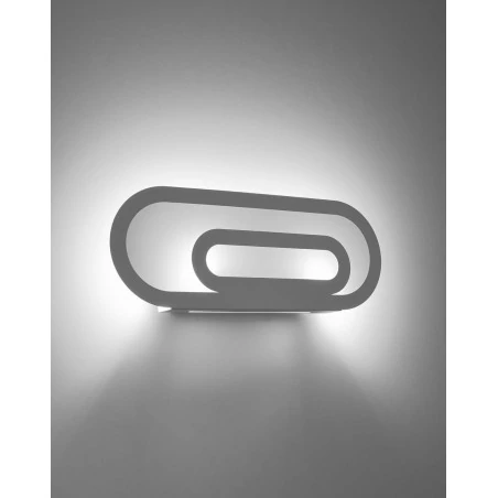 Kinkiety - biały kinkiet saccon sl.0931 sollux lighting 