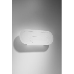 Kinkiety - biały kinkiet saccon sl.0931 sollux lighting 
