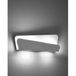 Kinkiety-do-salonu - biały kinkiet 2xg9 bascia sl.0932 sollux lighting 