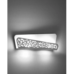 Kinkiety-do-salonu - biały kinkiet 2xg9 aliza sl.0933 sollux lighting 
