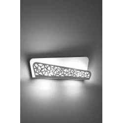 Kinkiety-do-salonu - biały kinkiet 2xg9 aliza sl.0933 sollux lighting 