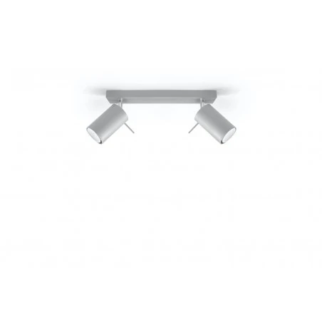 Oswietlenie-sufitowe - oprawa oświetleniowa listwa szara 2xgu10 ring 2 sl.0450 sollux 