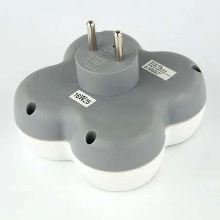 Rozgalezniki - rozgałęźnik 3x2p+z z wyłącznikiem or-ae-1378 orno 