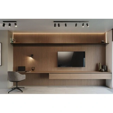 Oswietlenie-sufitowe - czarna listwa oświetleniowa na 4 klosze ring sl.0332 sollux lighting 