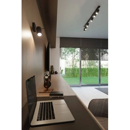 Oswietlenie-sufitowe - czarna listwa oświetleniowa na 4 klosze ring sl.0332 sollux lighting 