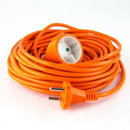 Przedluzacze-elektryczne - przedłużacz ogrodowy 2×1 mm 1 gniazdo 15m pomarańczowy p01315 emos - 1901011501 