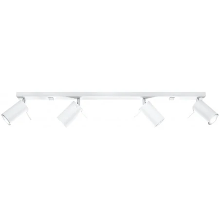 Oswietlenie-sufitowe - biała listwa oświetleniowa na 4 klosze ring sl.0331 sollux lighting 