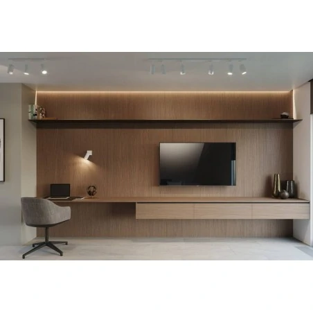 Oswietlenie-sufitowe - biała listwa oświetleniowa na 4 klosze ring sl.0331 sollux lighting 