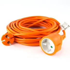  Przedłużacz ogrodowy dwużyłowy jednogniazdowy pomarańczowy 10m 2x1mm2 10A 2300W P01310 EMOS 