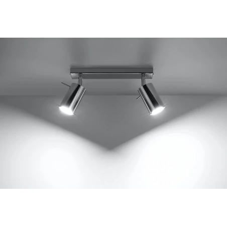 Oswietlenie-sufitowe - spot chromowany podwójny 2xgu10 ring 2 sl.0728 sollux 