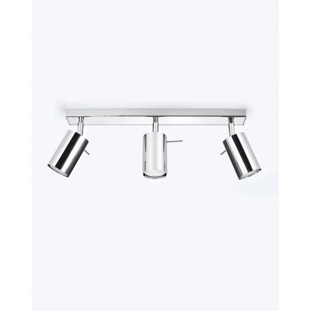Oswietlenie-sufitowe - listwa oświetleniowa chromowane tuby 3xgu10 ring sl.0729 sollux 