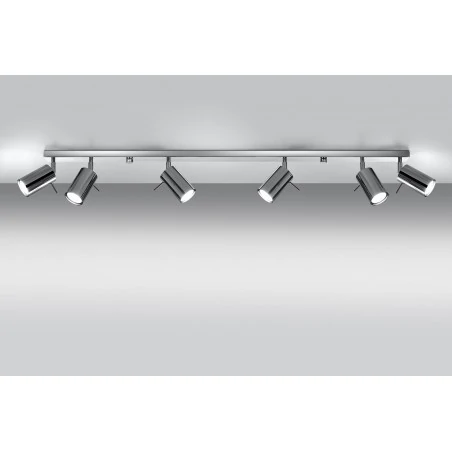 Lampy-sufitowe - plafon chromowy na 6 kloszy ring sl.0732 sollux lighting 