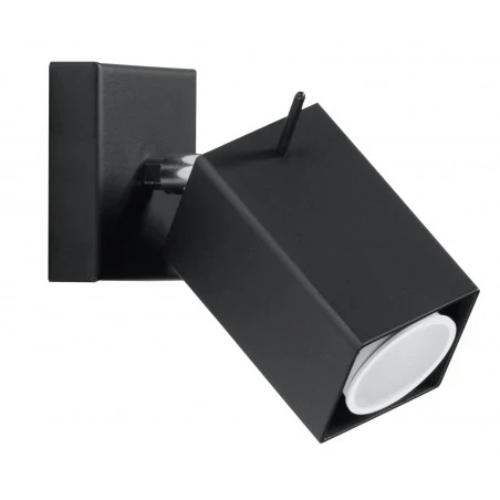 Kinkiety - czarny kinkiet merida sl.0099 sollux lighting 