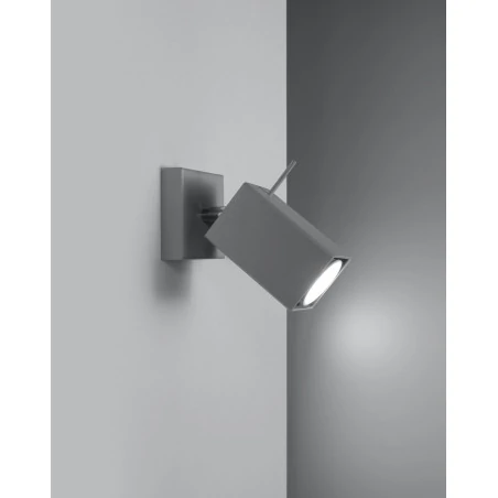 Kinkiety - szary kinkiet merida sl.0455 sollux lighting 
