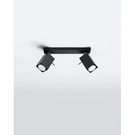Oswietlenie-sufitowe - czarny plafon 2xgu10 merida sl.0100 sollux lighting 