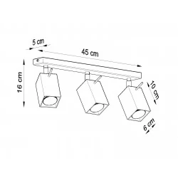 Oswietlenie-sufitowe - biały plafon 3xgu10 merida sl.0097 sollux lighting 