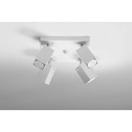 Oswietlenie-sufitowe - biały plafon 4xgu10 merida sl.0098 sollux lighting 