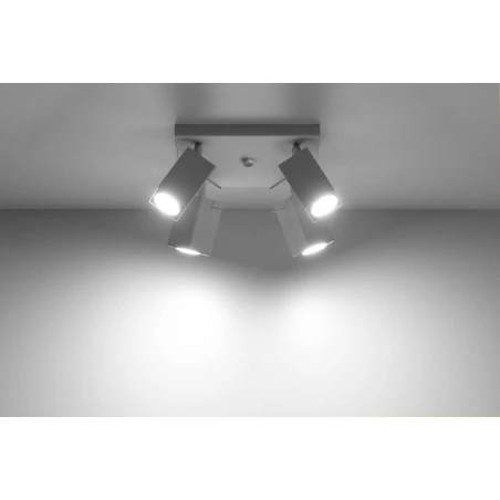 Oswietlenie-sufitowe - biały plafon 4xgu10 merida sl.0098 sollux lighting 