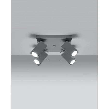Oswietlenie-sufitowe - szary plafon 4xgu10 merida sl.0458 sollux lighting 