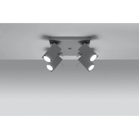 Oswietlenie-sufitowe - szary plafon 4xgu10 merida sl.0458 sollux lighting 