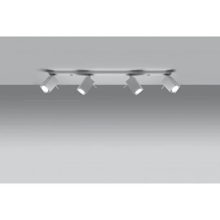 Oswietlenie-sufitowe - biały plafon merida 4l sl.0463 sollux lighting 