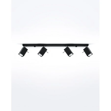 Oswietlenie-sufitowe - czarny plafon merida 4l sl.0459 sollux lighting 