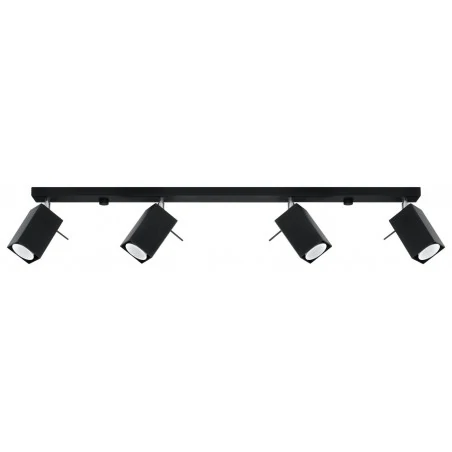 Oswietlenie-sufitowe - czarny plafon merida 4l sl.0459 sollux lighting 
