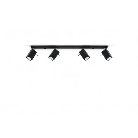 Oswietlenie-sufitowe - czarny plafon merida 4l sl.0459 sollux lighting 