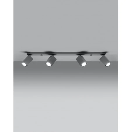 Oswietlenie-sufitowe - szary plafon merida 4l 4xgu10 sl.0461 sollux lighting 
