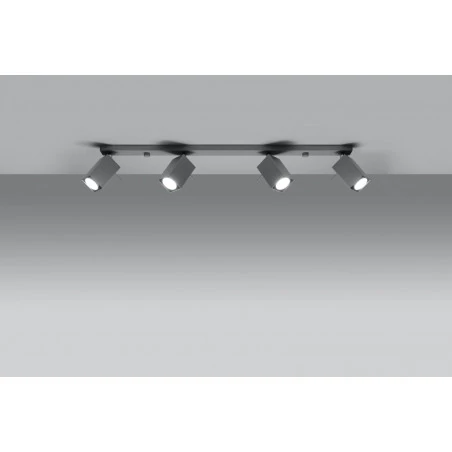 Oswietlenie-sufitowe - szary plafon merida 4l 4xgu10 sl.0461 sollux lighting 