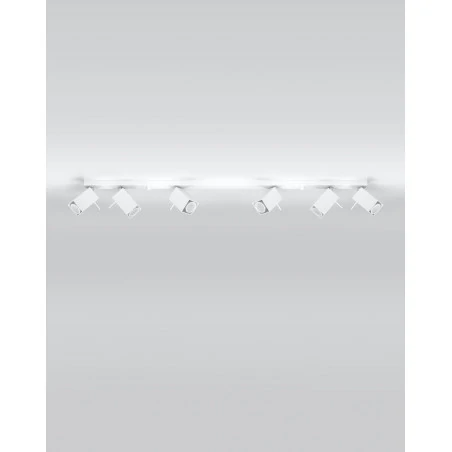 Oswietlenie-sufitowe - sl.0464 listwa oświetleniowa na 6 punktów świetlnych merida 6l gu10 sollux 