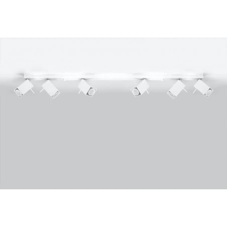 Oswietlenie-sufitowe - sl.0464 listwa oświetleniowa na 6 punktów świetlnych merida 6l gu10 sollux 