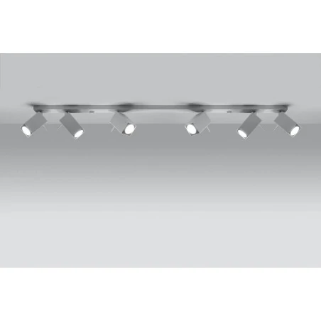 Oswietlenie-sufitowe - sl.0464 listwa oświetleniowa na 6 punktów świetlnych merida 6l gu10 sollux 