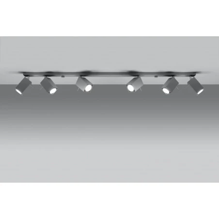 Oswietlenie-sufitowe - szary plafon 6xgu10 merida sl.0462 sollux lighting 