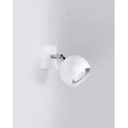Kinkiety - biały kinkiet oculare sl.0437 sollux lighting 