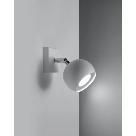 Kinkiety - biały kinkiet oculare sl.0437 sollux lighting 