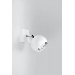 Kinkiety - biały kinkiet oculare sl.0437 sollux lighting 