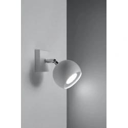 Kinkiety - biały kinkiet oculare sl.0437 sollux lighting 