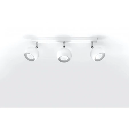 Oswietlenie-sufitowe - biały plafon 3xgu10 oculare sl.0439 sollux lighting 