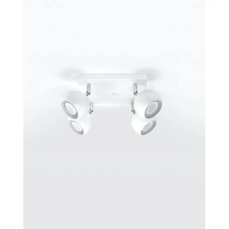 Oswietlenie-sufitowe - biały plafon 4xgu10 oculare sl.0440 sollux lighting 