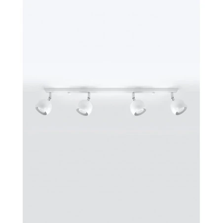 Oswietlenie-sufitowe - biały plafon oculare 4l sl.0441 sollux lighting 