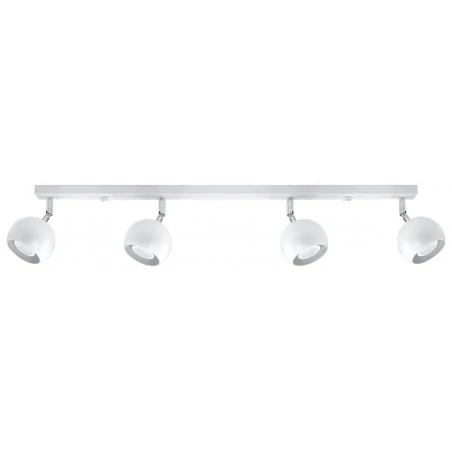 Oswietlenie-sufitowe - biały plafon oculare 4l sl.0441 sollux lighting 