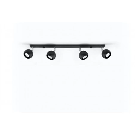 Oswietlenie-sufitowe - czarny plafon oculare 4l sl.0447 sollux lighting 